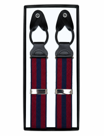 Burgundy Navy Striped