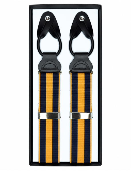 Navy Yellow Striped