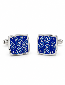 Blue Paisley / Enamel