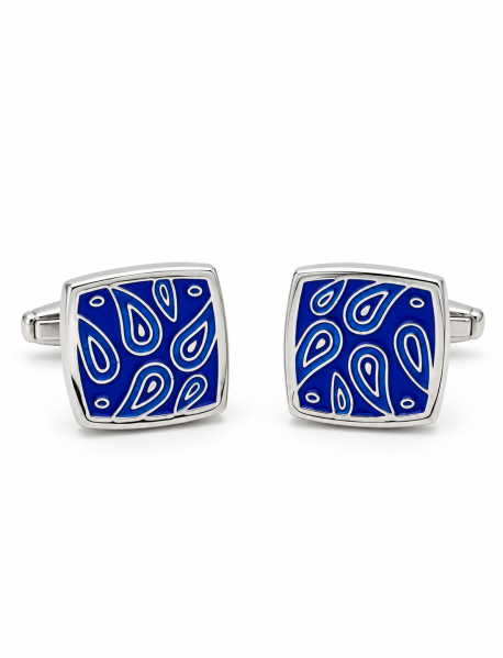 Blue Paisley / Enamel