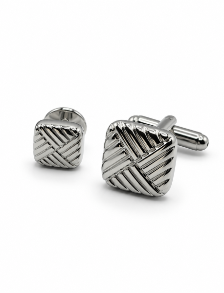 Silver Square / Basket Striped Formal Set