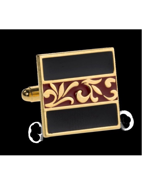 Enamel Black/Red/gold design