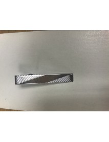 Silver Slanted lined Tie Bar