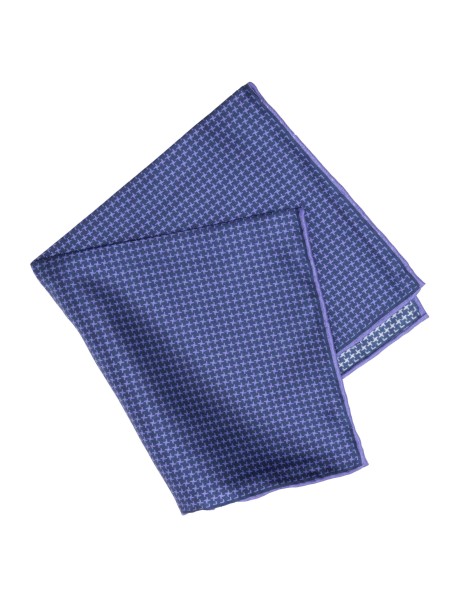 Purple and Black Pocket Square