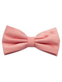New Pink Silk Bow Tie