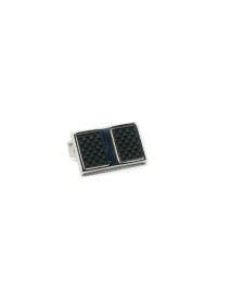 Black Carbon Rectangle Silver 