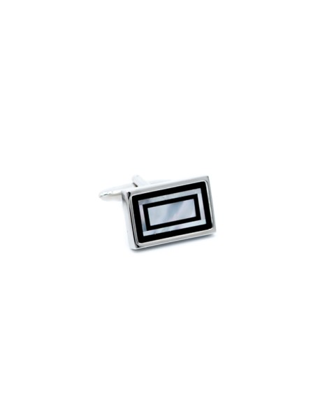 Black Onyx/Mother Of Pearl Rectangle