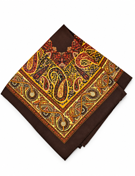 Brown/Golds Silk