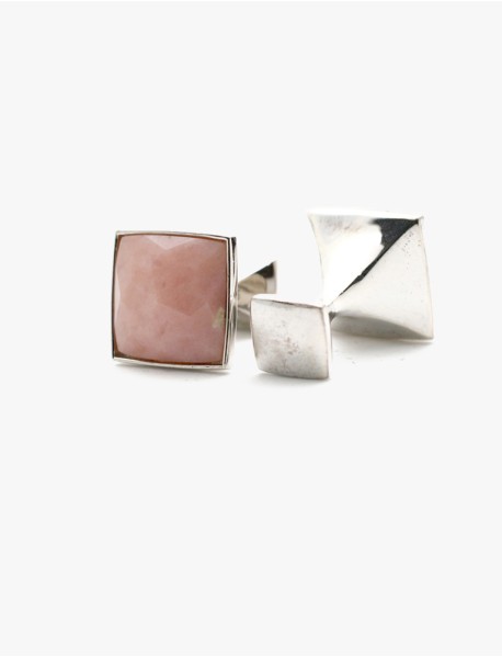 Pink Opal Square Cut Stone