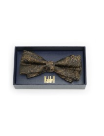 Black/Coper/Gold Silk Bowtie