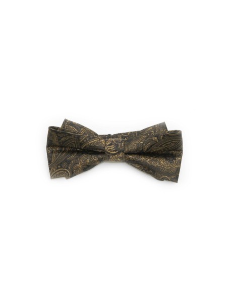 Black/Coper/Gold Silk Bowtie