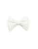 White Silk/Wool X-Large Bowtie