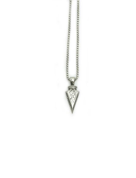 Arrow Pendant Necklace - Black