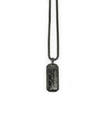 SS/Tire Track Pendant Necklace