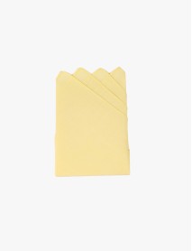 Yellow Pure Linen Pre-folded