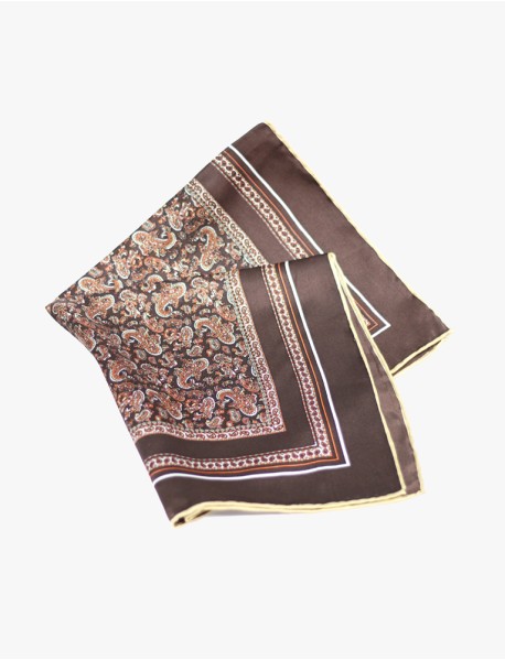 Silk Paisley Pocket Square