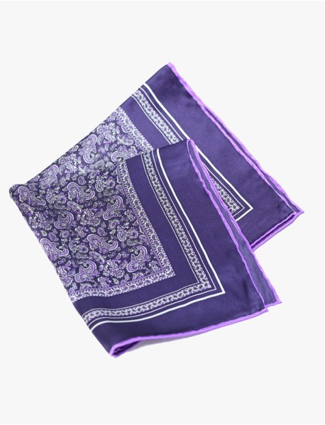 Silk Paisley Pocket Square